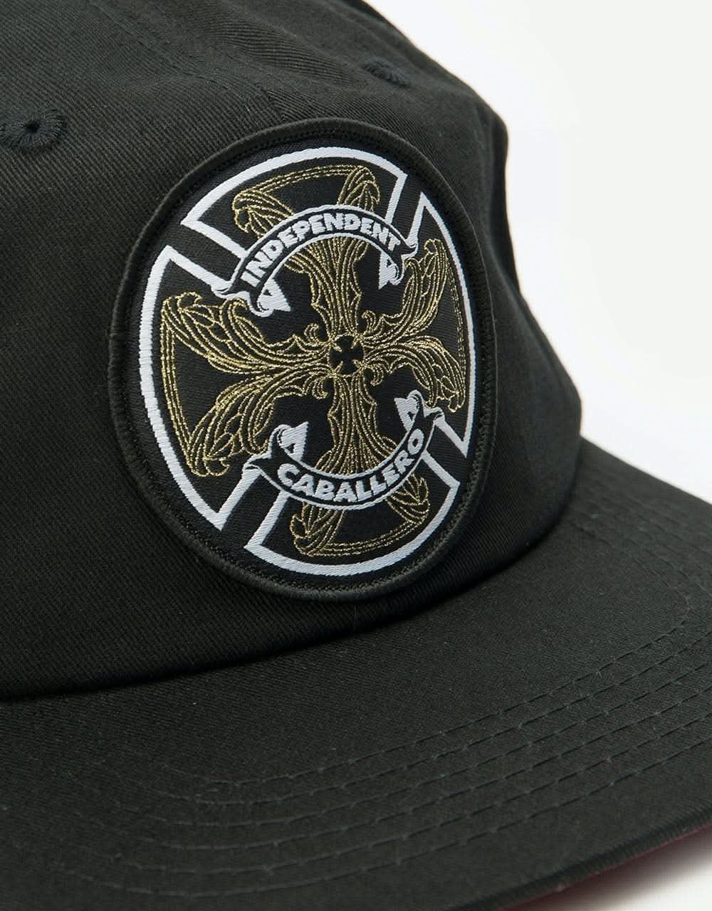 Independent Cab Flourish Snapback Cap - Black