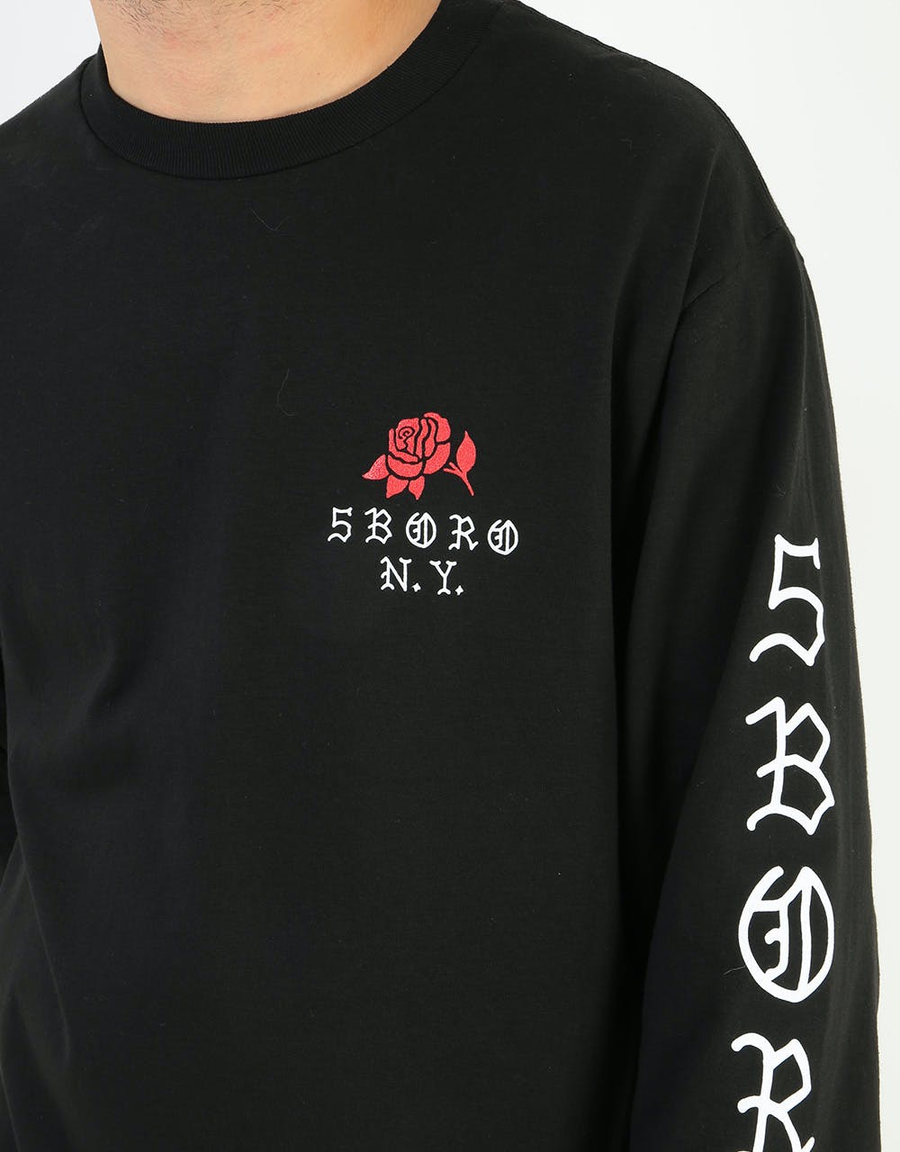 5Boro Rose L/S T-Shirt - Black
