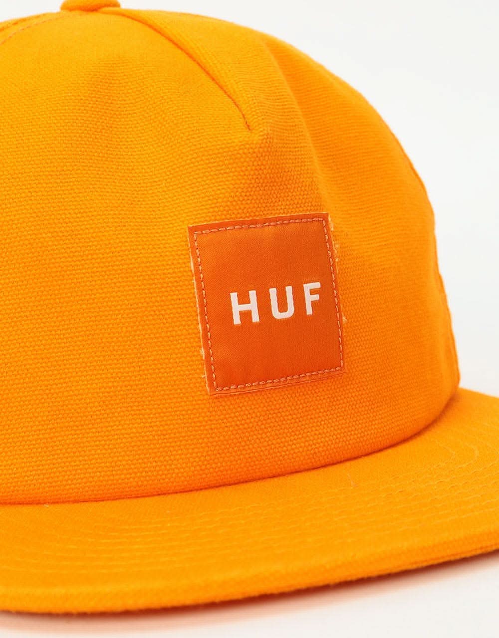 HUF Wash Canvas Box Logo Snapback Cap - Gold