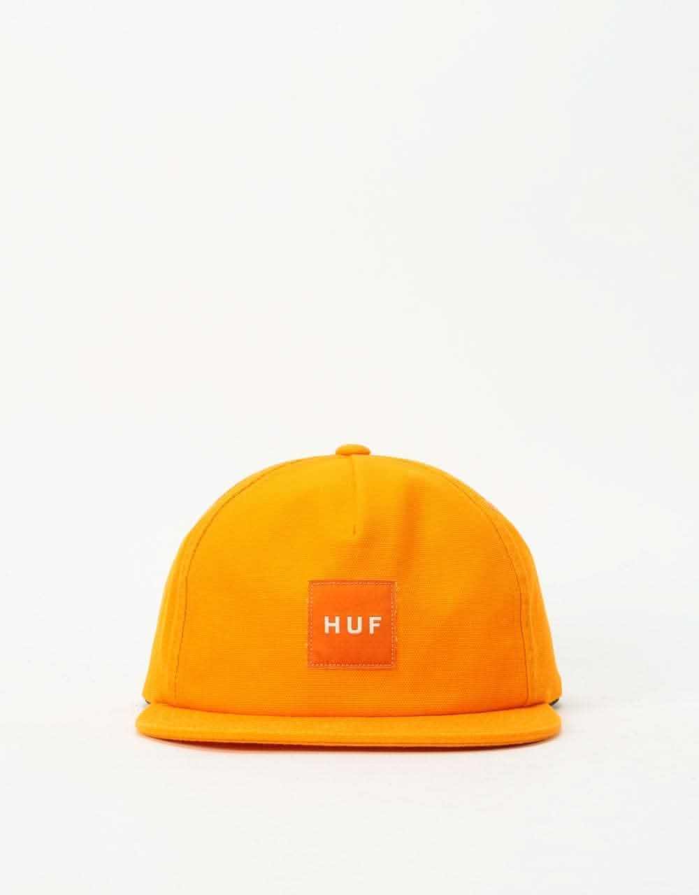 HUF Wash Canvas Box Logo Snapback Cap - Gold