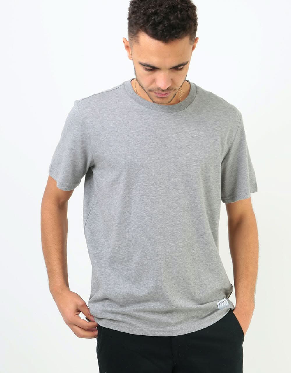 Adidas 3 Pack T-Shirts - Core Heather/White/Black