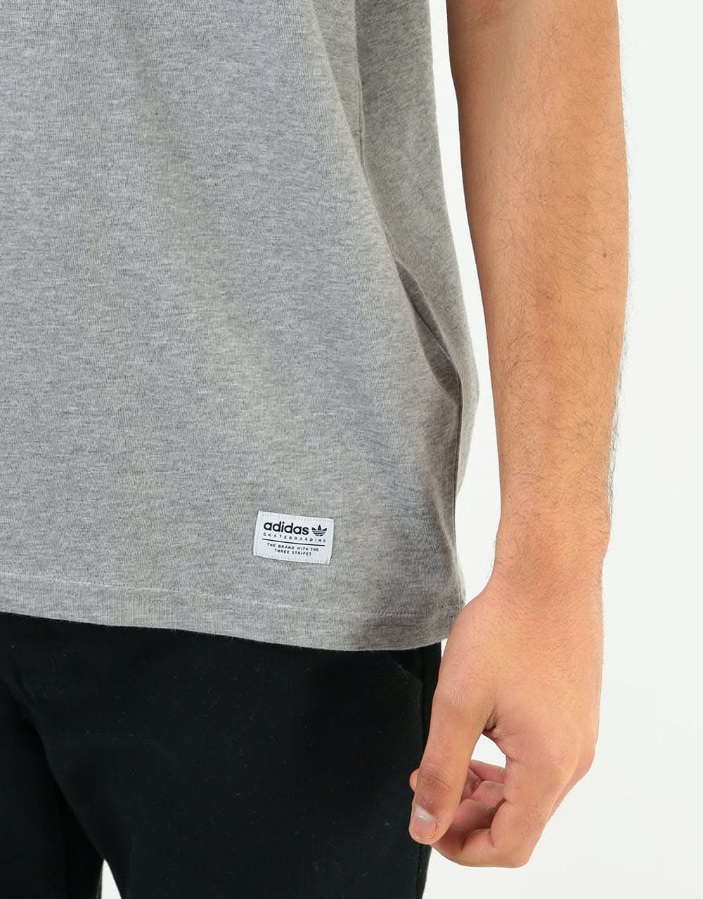 Adidas 3 Pack T-Shirts - Core Heather/White/Black