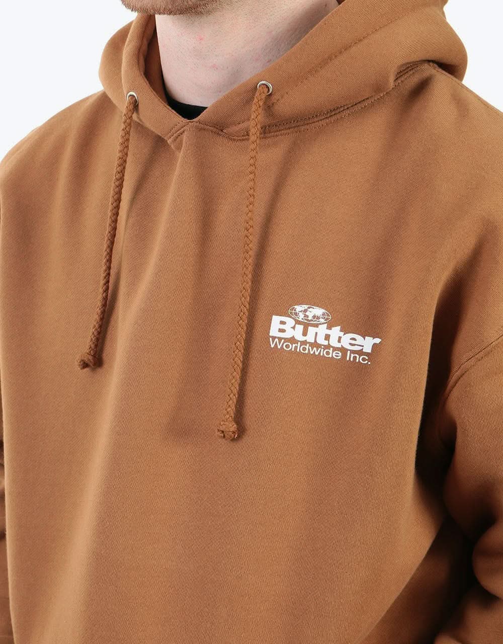Butter Goods Incorporated Logo Pullover Hoodie - Saddle