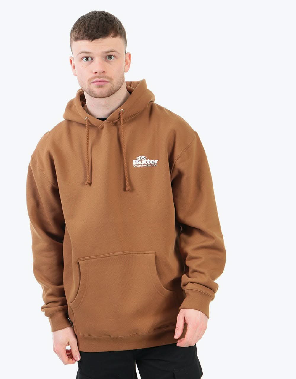 Butter Goods Incorporated Logo Pullover Hoodie - Saddle