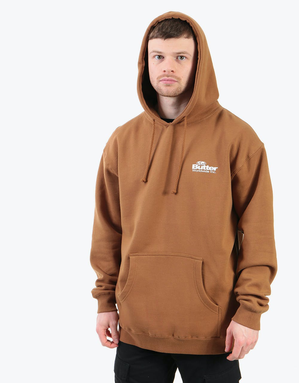 Butter Goods Incorporated Logo Pullover Hoodie - Saddle