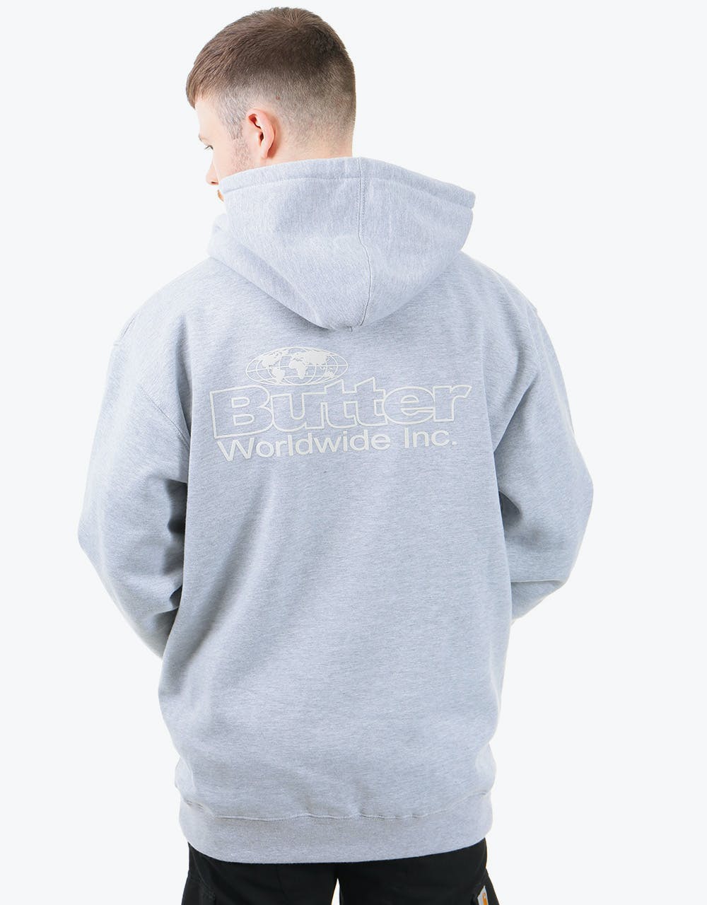 Butter Goods Incorporated Logo Pullover Hoodie - Heather Grey