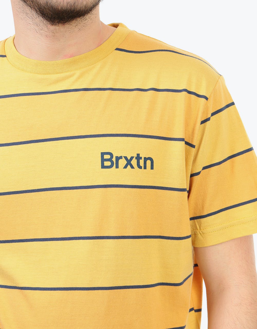 Brixton Hilt Print S/S Knit - Sunset Yellow/Washed Navy