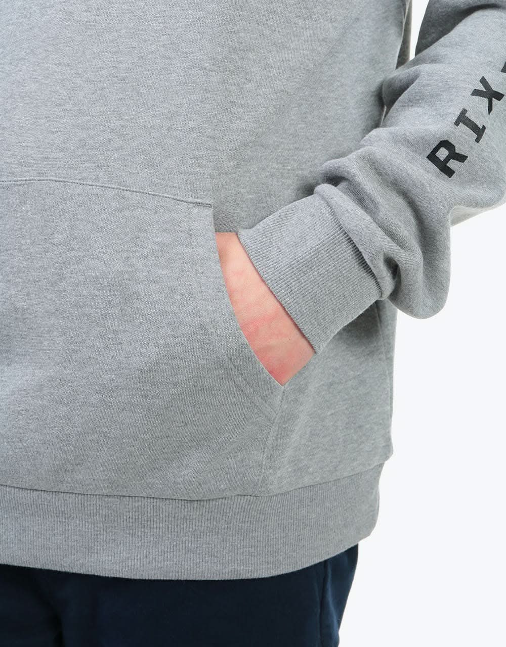 Brixton Oath VI Pullover Hoodie - Heather Grey