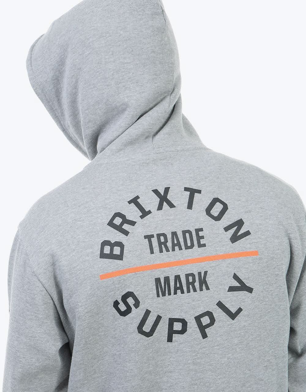 Brixton Oath VI Pullover Hoodie - Heather Grey