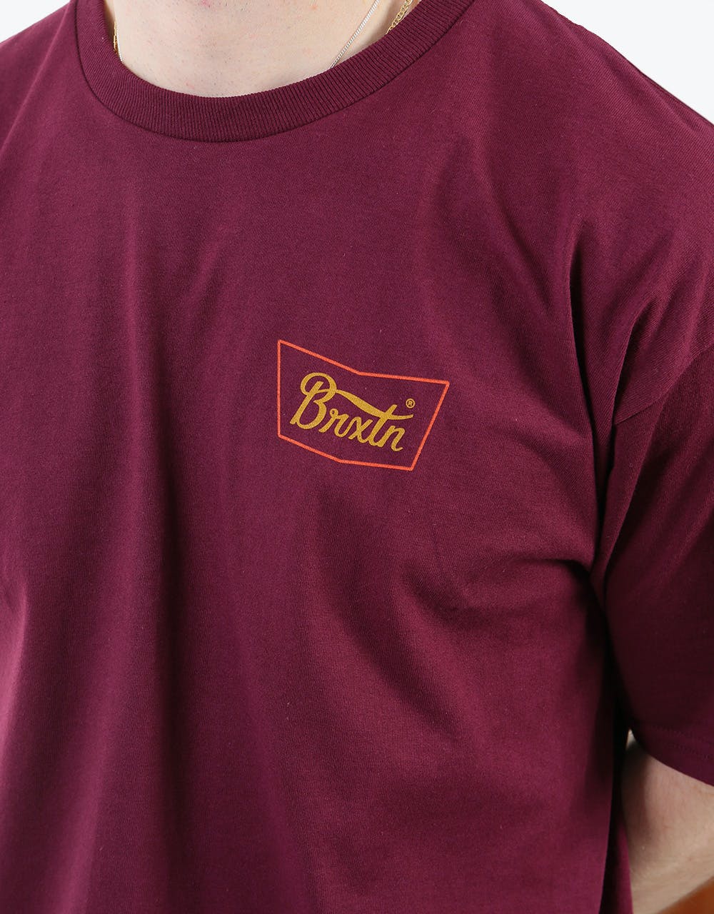 Brixton Stith T-Shirt - Burgundy/Red