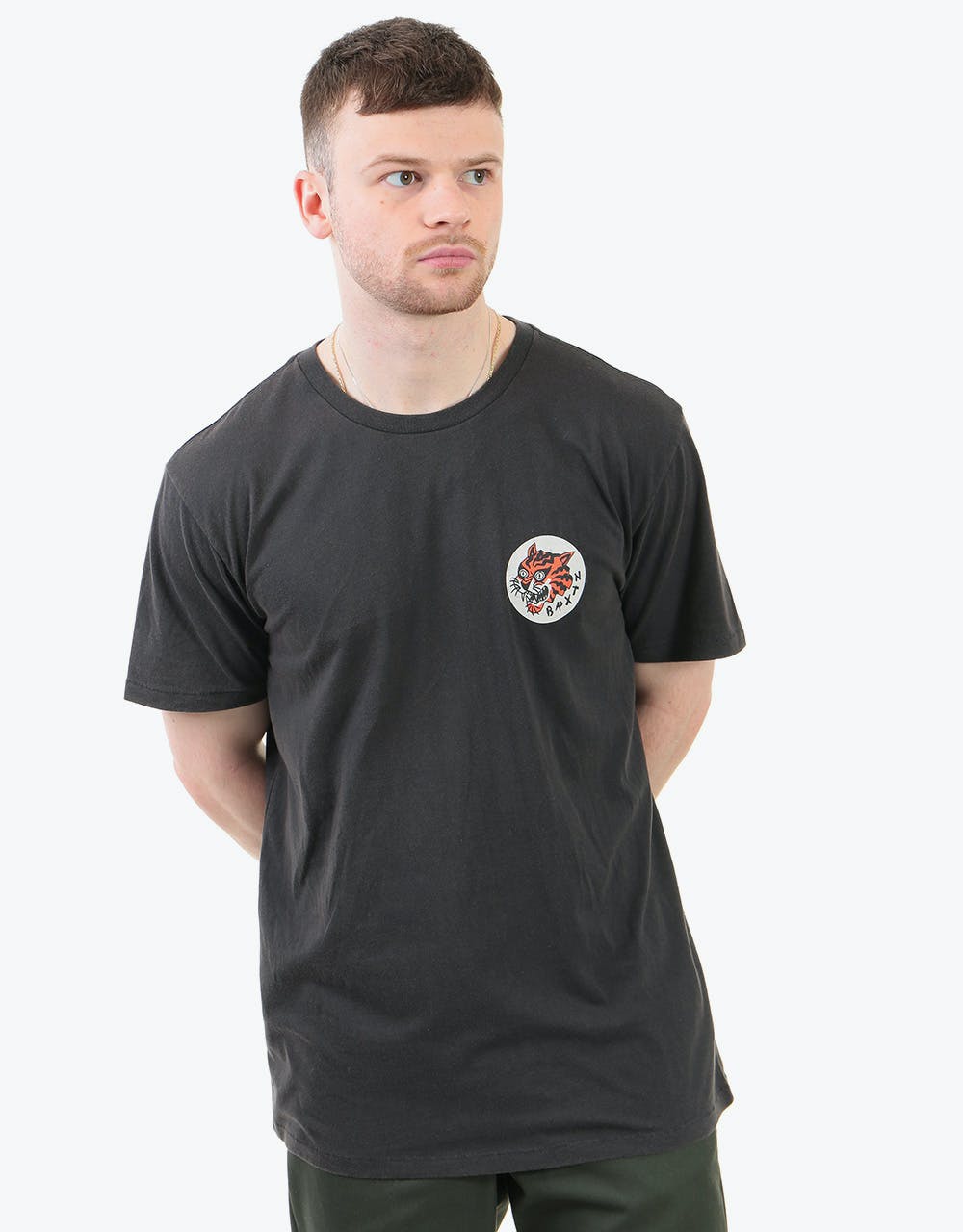 Brixton Ravage T-Shirt - Washed Black