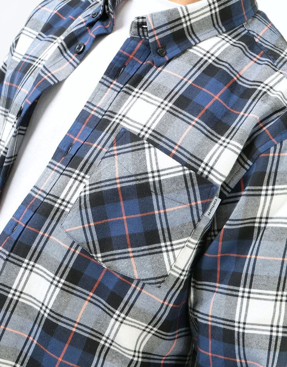 Carhartt WIP L/S Bostwick Shirt - (Bostwick Check) Blue