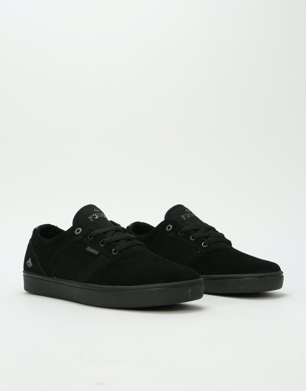Emerica Figgy Dose Skate Shoes - Black/Black/Gum