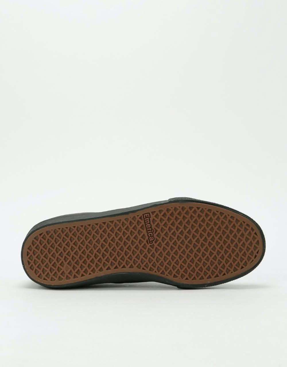Emerica Provider Skate Shoes - Black/Black/Gum