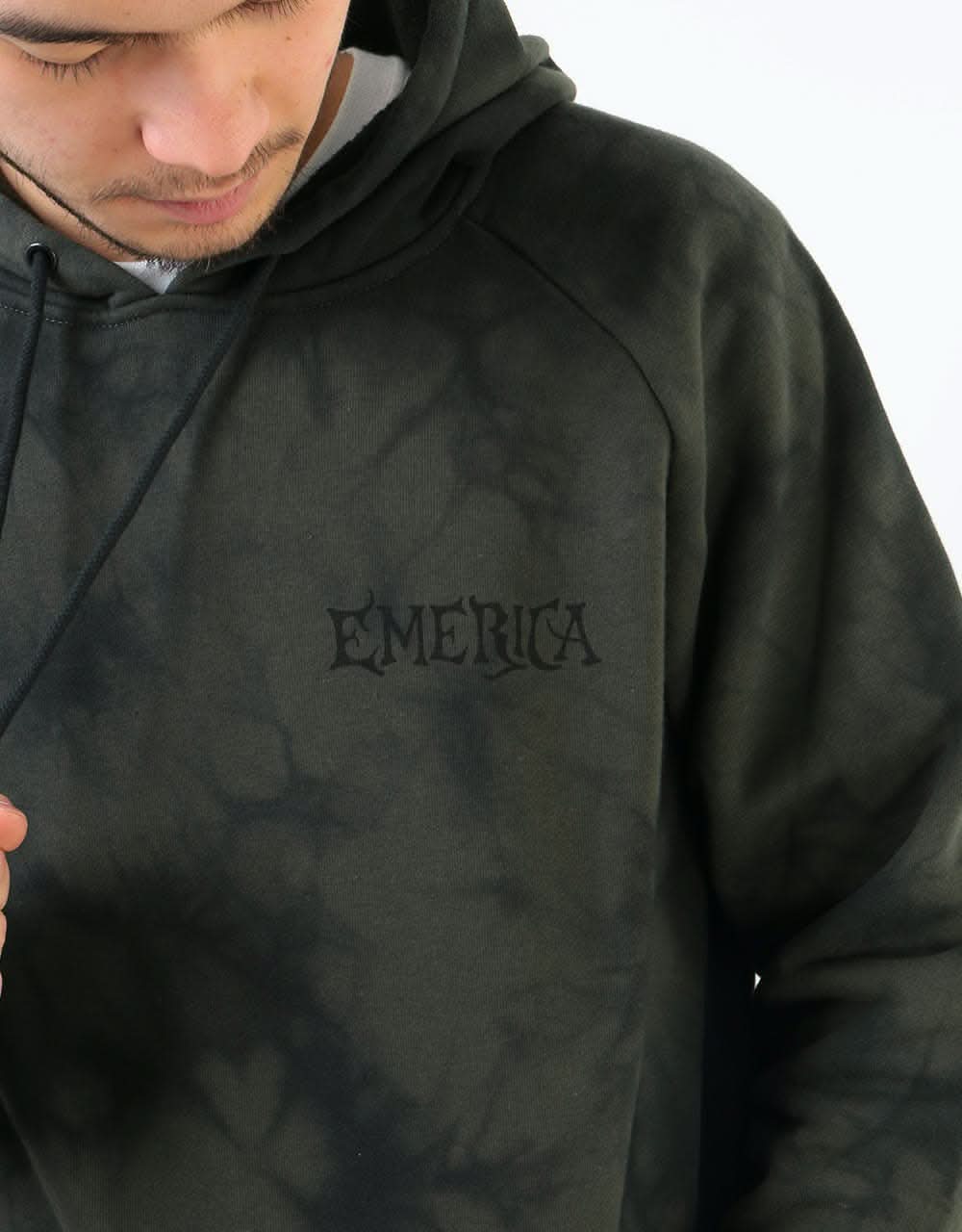 Emerica Pressure Pullover Hoodie - Black/Dark Grey
