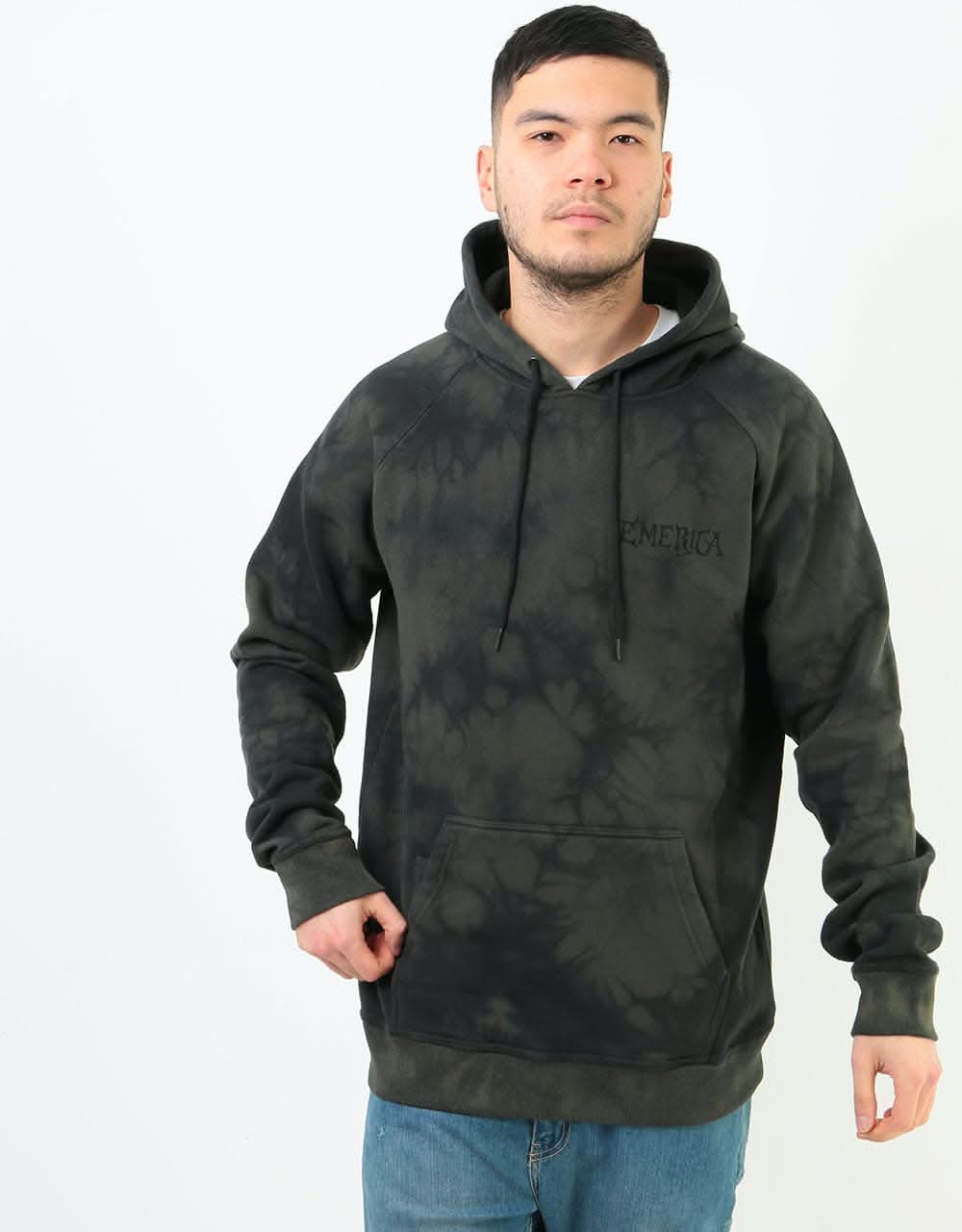 Emerica Pressure Pullover Hoodie - Black/Dark Grey