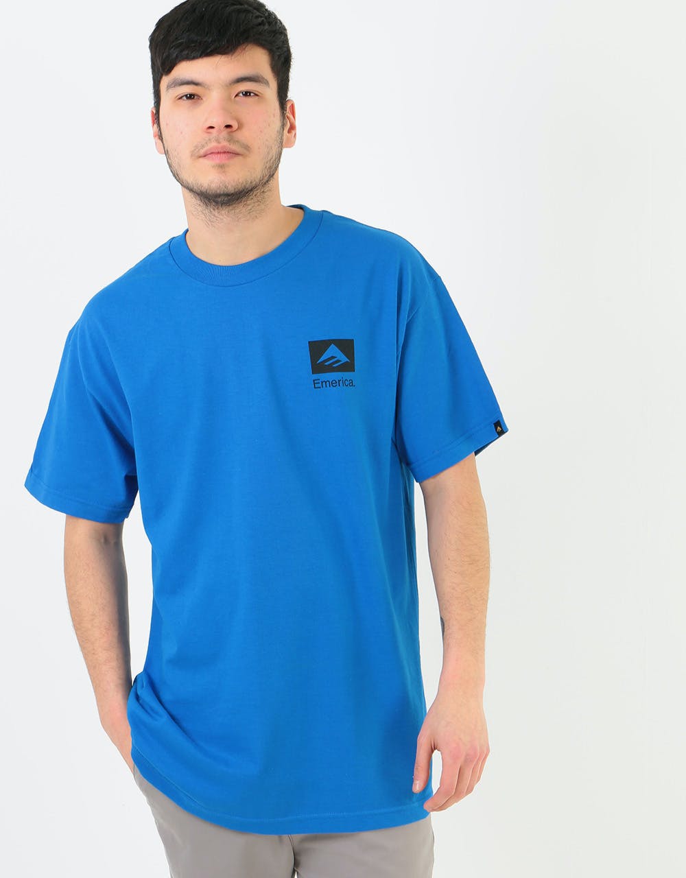 Emerica Brand Combo T-Shirt - Blue/Black