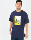 éS Split Block T-Shirt - Navy