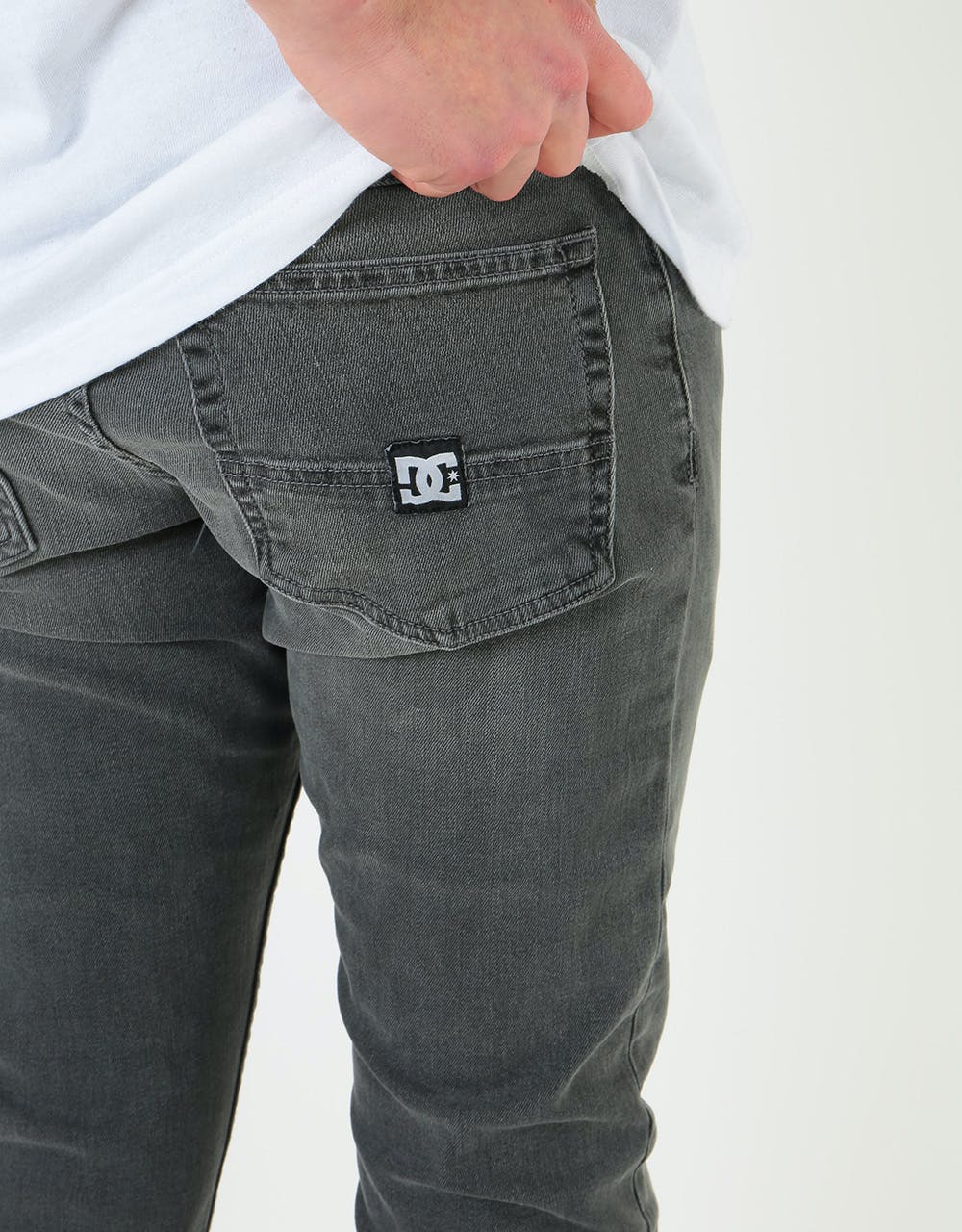 DC Worker Slim Denim Pant - Medium Grey