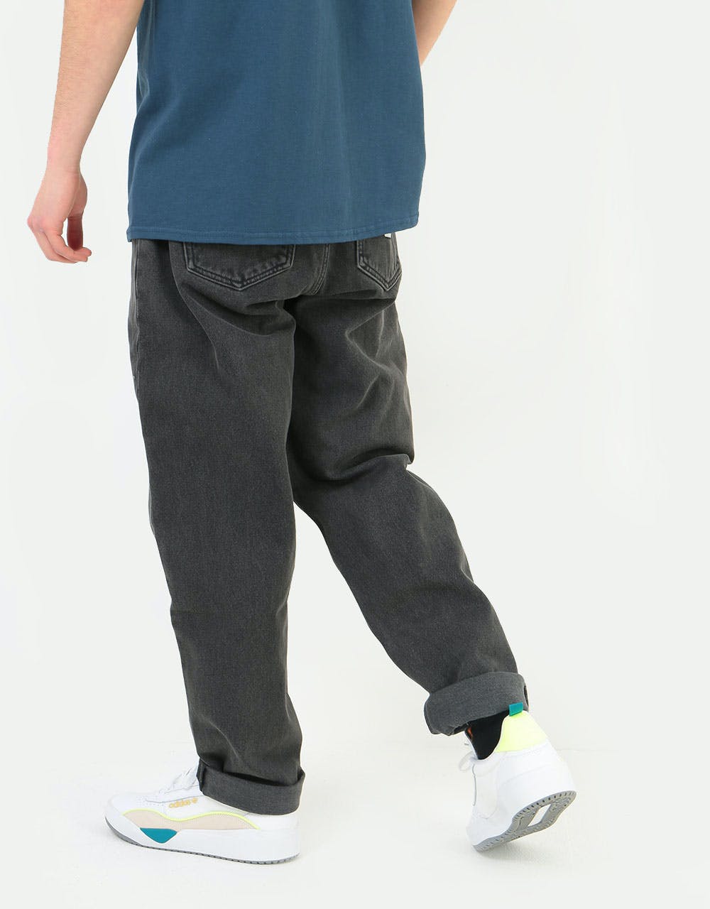 DC Worker Relaxed Tapered Denim Pant - Dark Grey