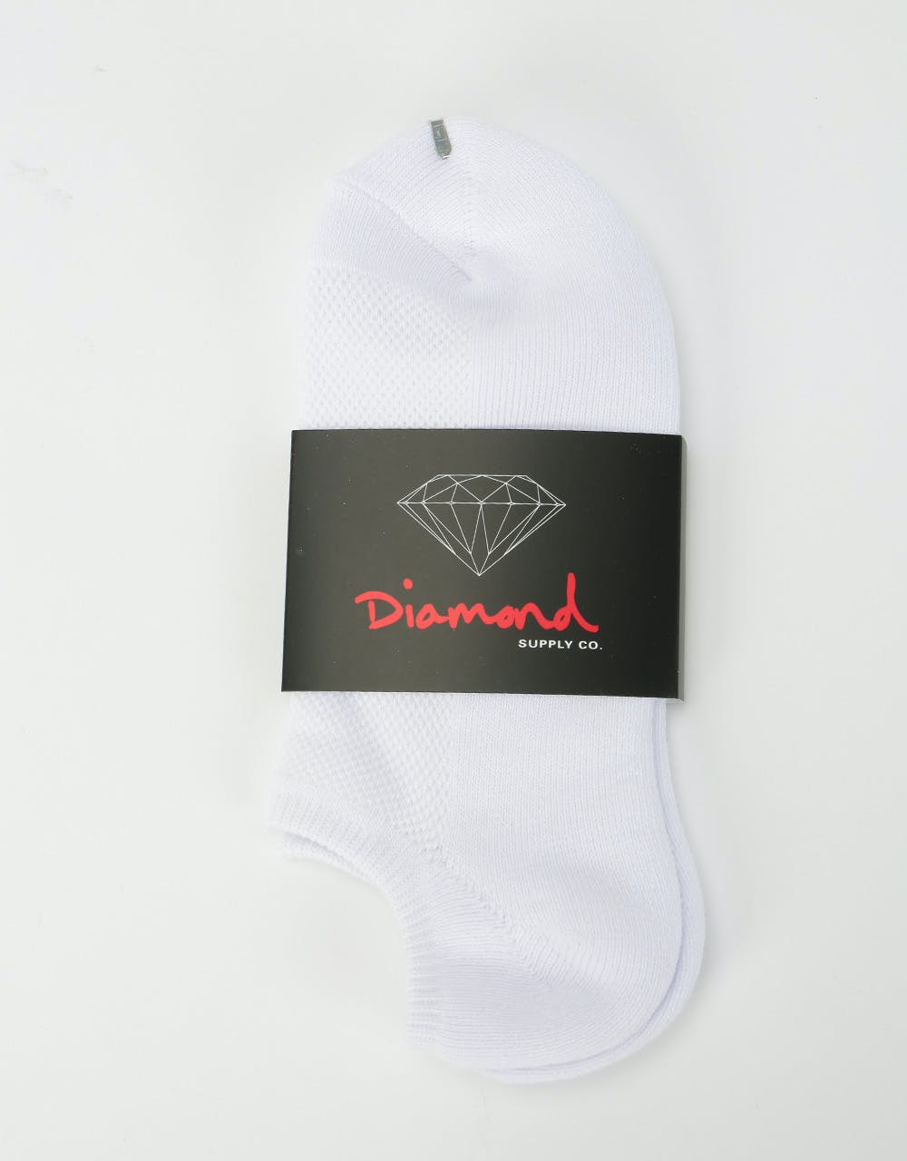 Diamond Supply Co. No Show Futura Socks - White/Diamond Blue