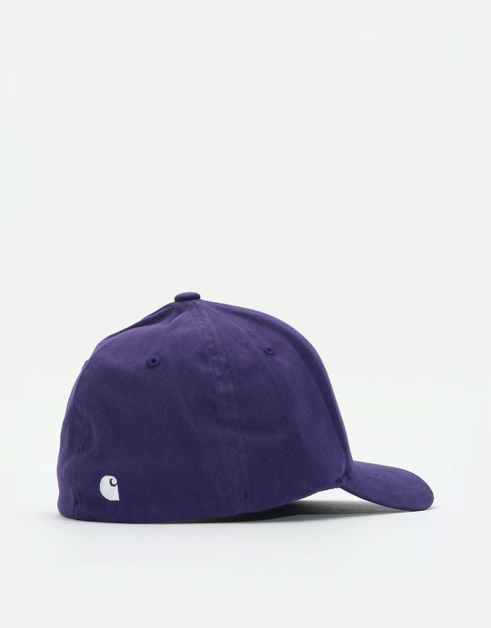 Carhartt WIP Script Cap - Royal Violet/White