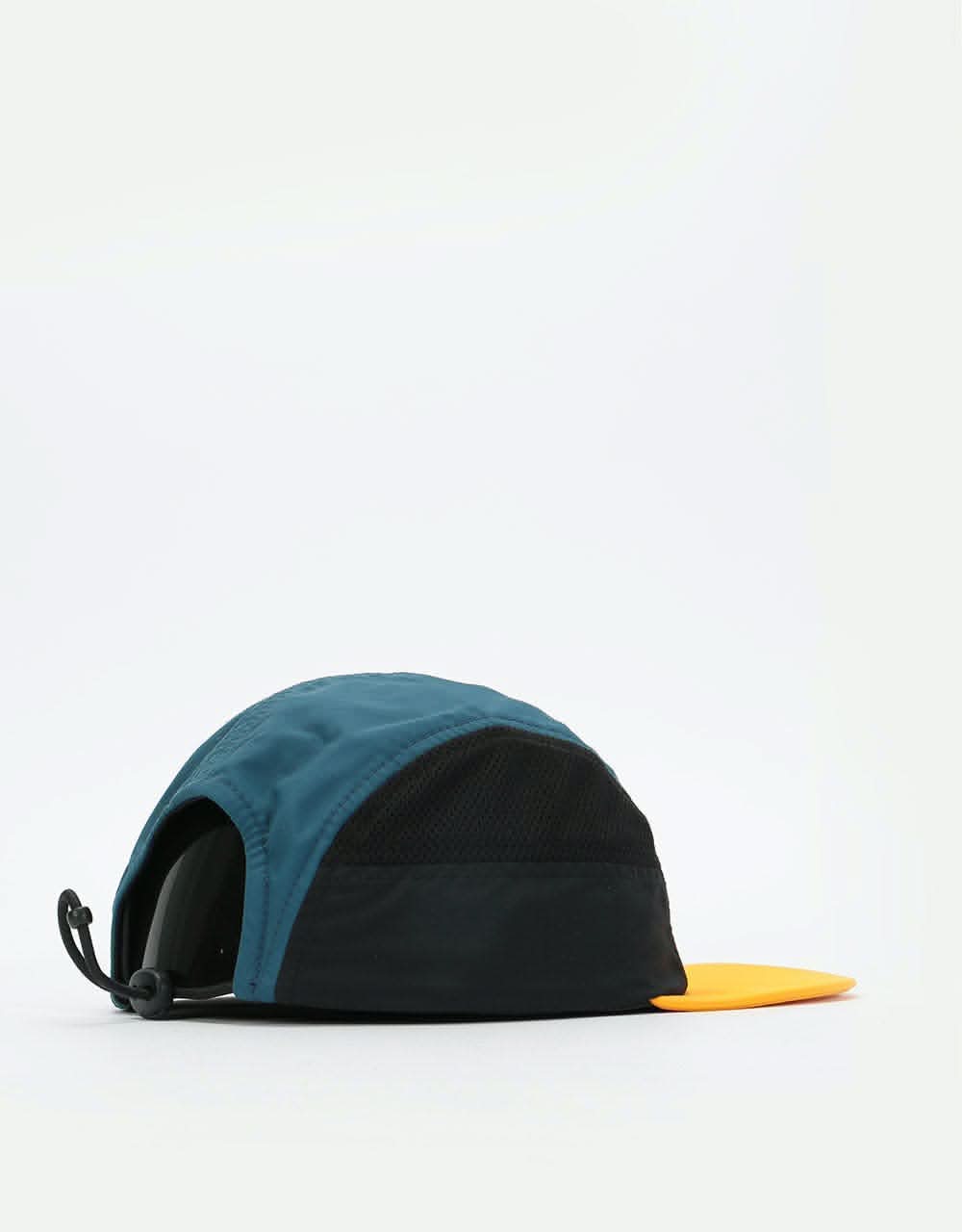 Carhartt WIP Barnes 5 Panel Cap - Colza/Duck Blue/Black
