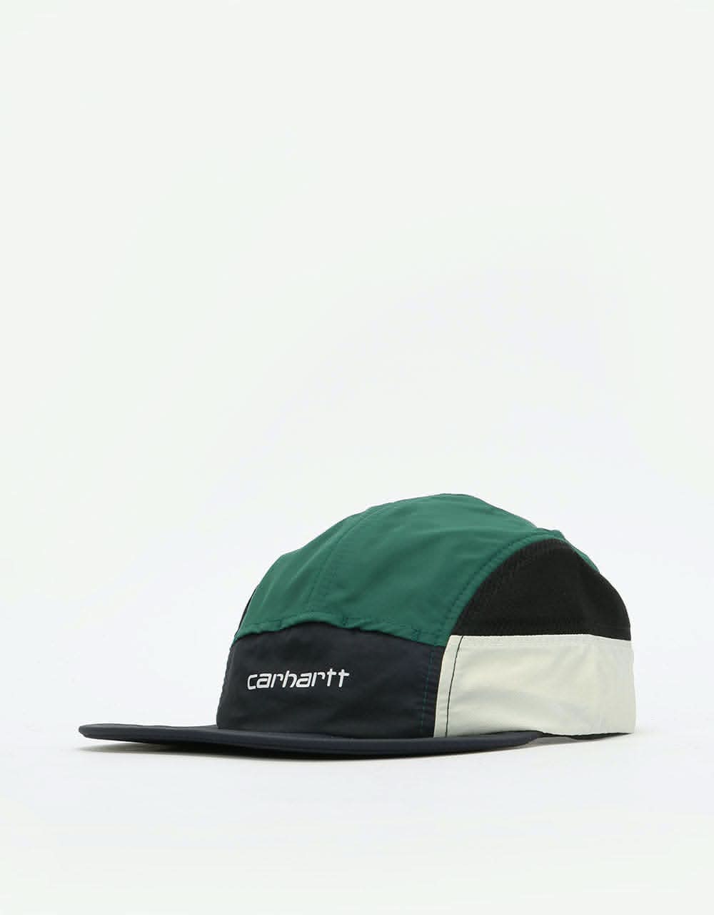 Carhartt WIP Barnes 5 Panel Cap - Dark Navy/Dark Fir/Wax
