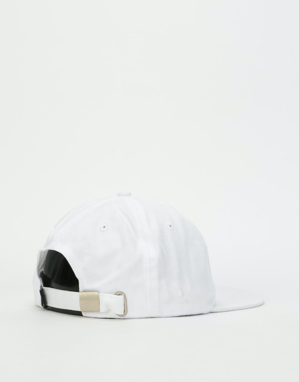 Chocolate Unstructured Chunk 6 Panel Cap - White