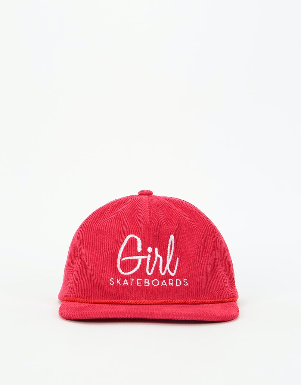 Girl Century Cord Snapback Cap - Red