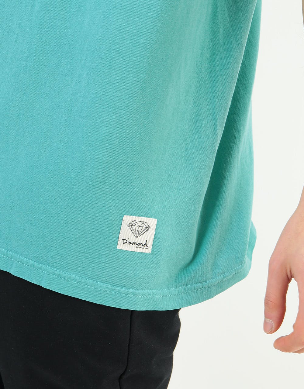 Diamond OG Script Overdye T-Shirt - Turquoise
