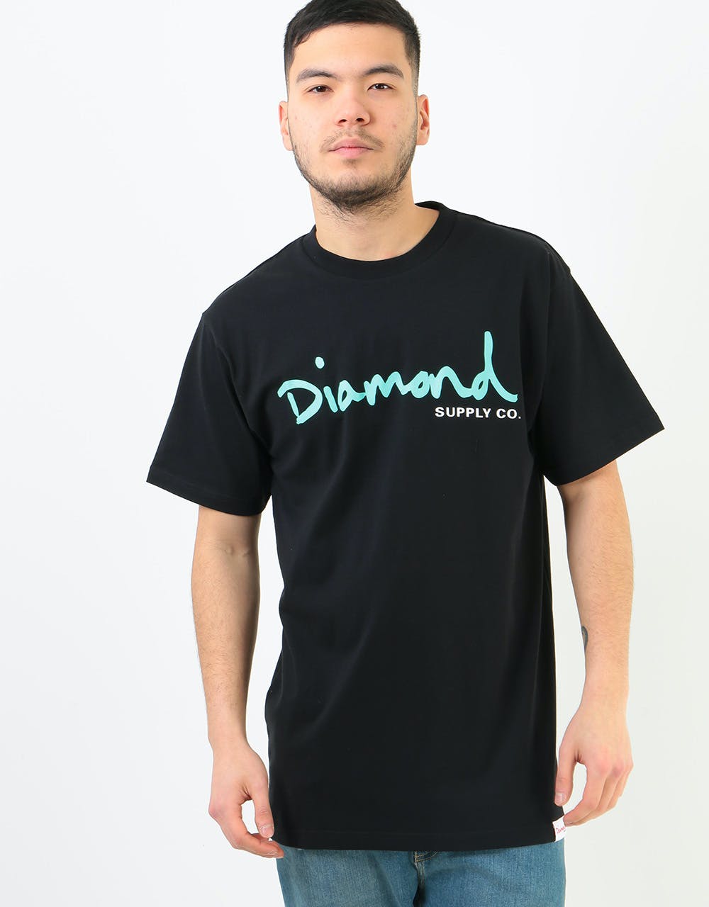 Diamond OG Script T-Shirt - Black