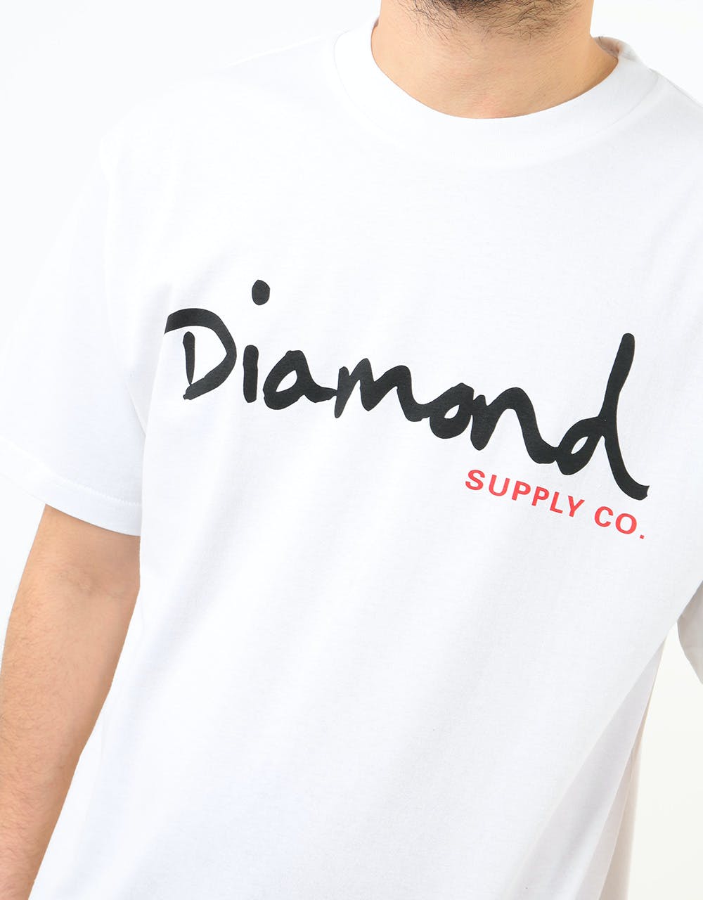 Diamond OG Script T-Shirt - White