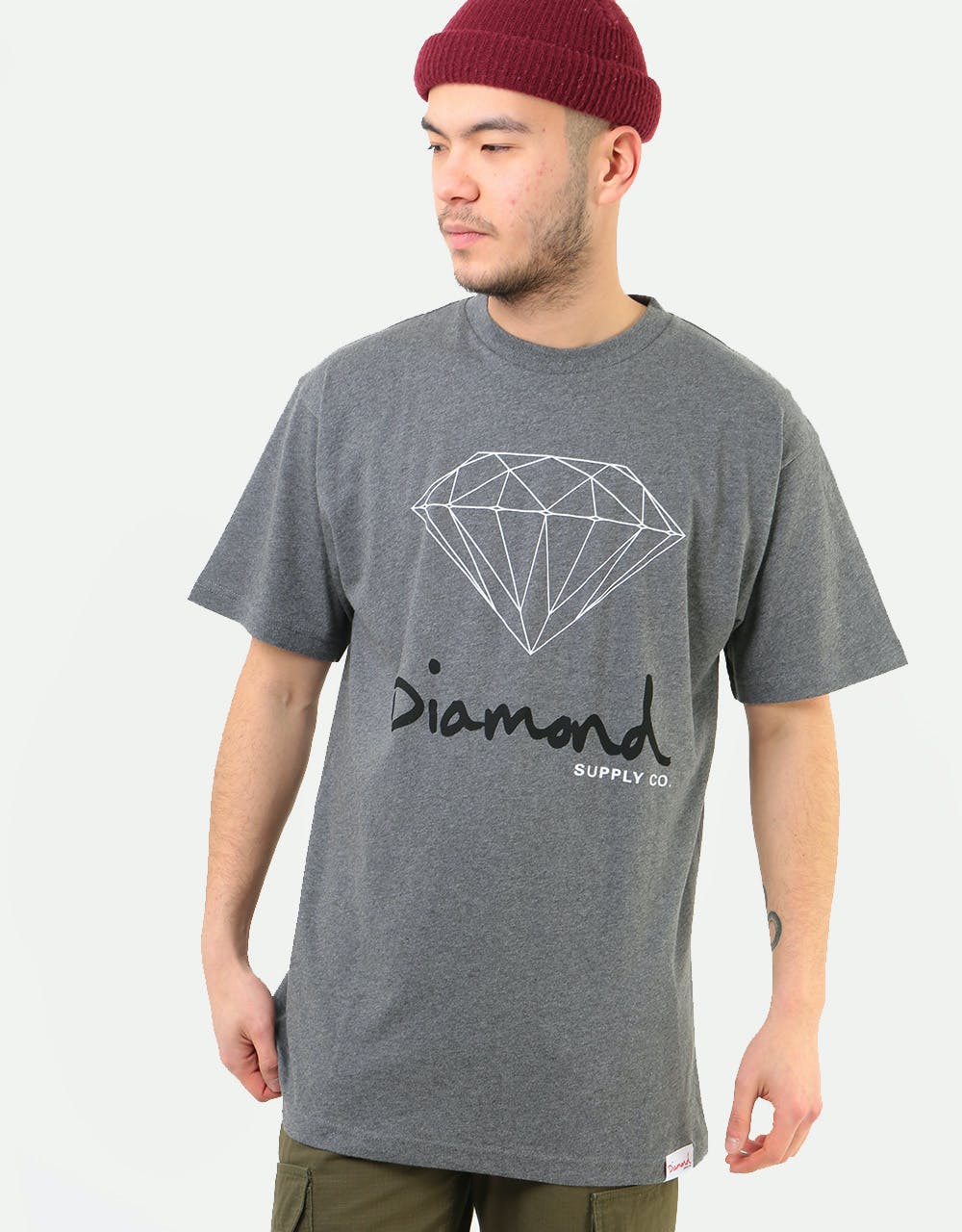 Diamond OG Sign T-Shirt - Heather Grey