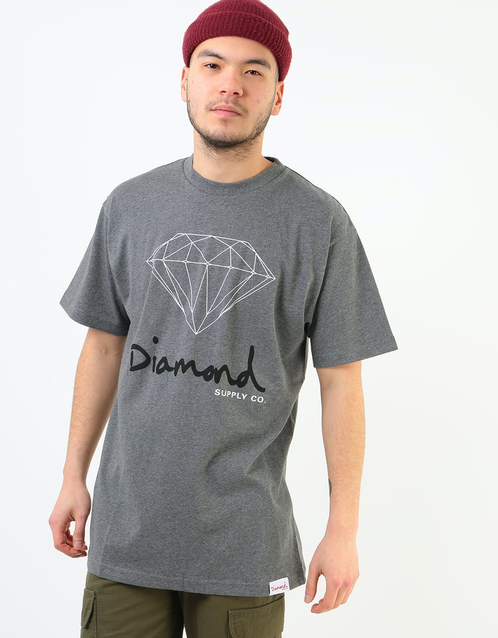 Diamond OG Sign T-Shirt - Heather Grey
