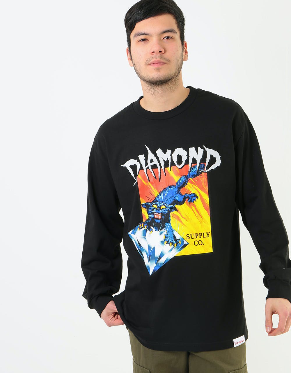 Diamond Greed L/S T-Shirt - Black