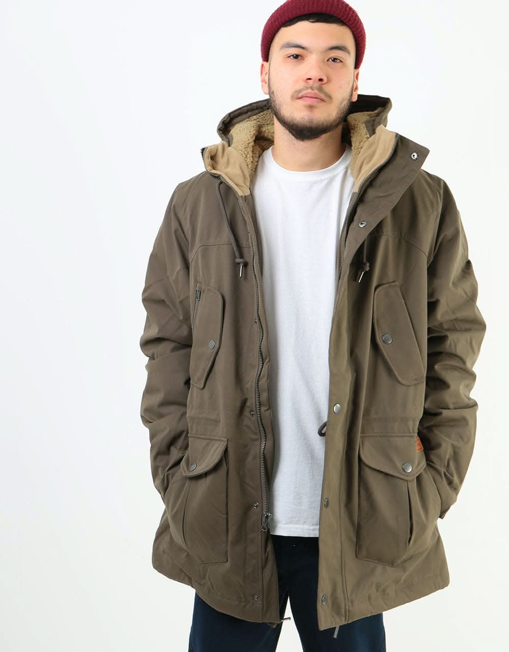 Volcom Starget 5K Parka Jacket - Major Brown