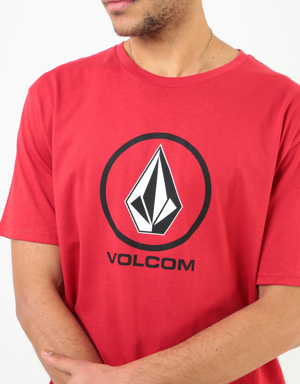 Volcom Crisp Stone Basic T-Shirt - Engine Red