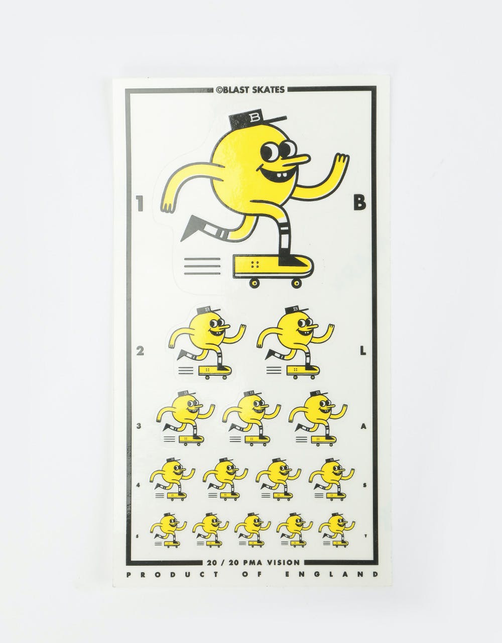 Blast Mascot Logo Sticker Sheet