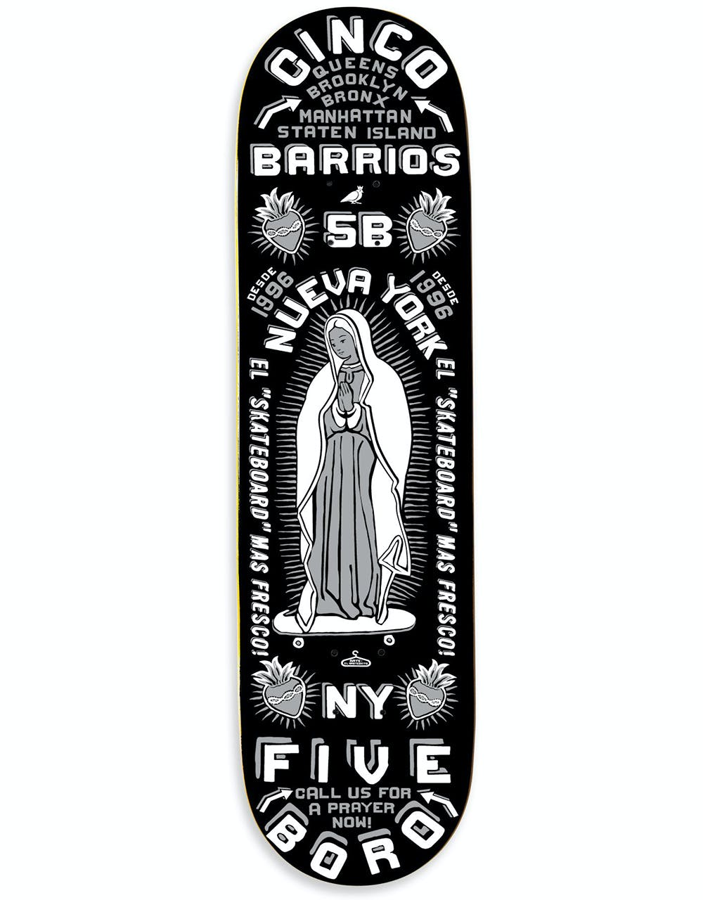 5Boro Cinco Barrios Skateboard Deck - 8.25"