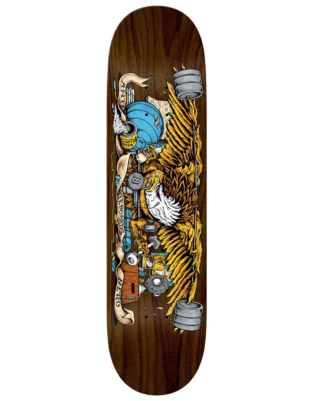 Anti Hero Pumping Feathers Skateboard Deck - 9"