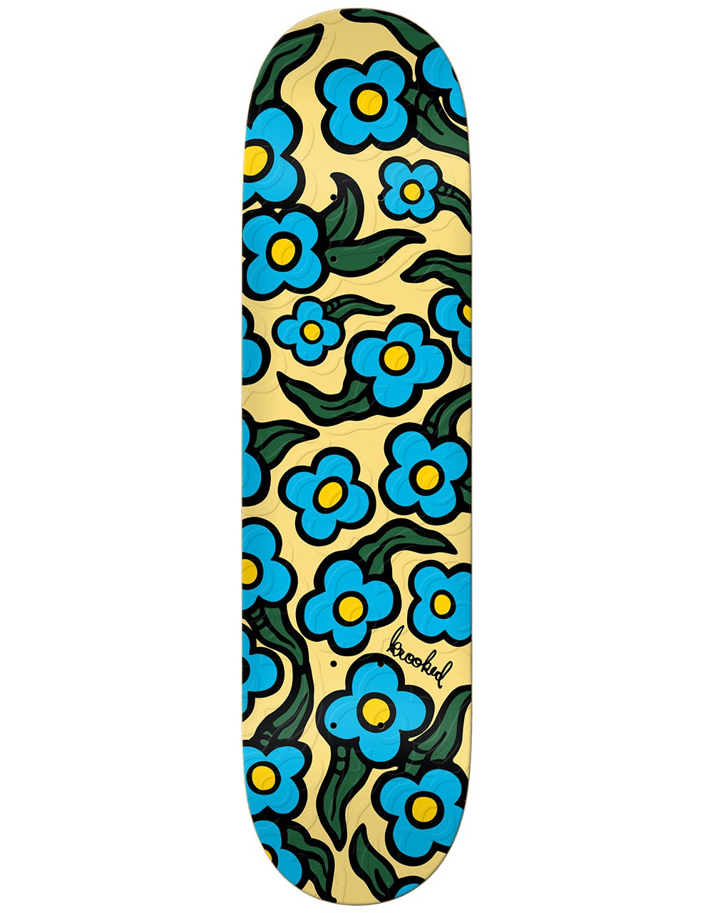 Krooked Wild Style Flowers Skateboard Deck - 8.06"