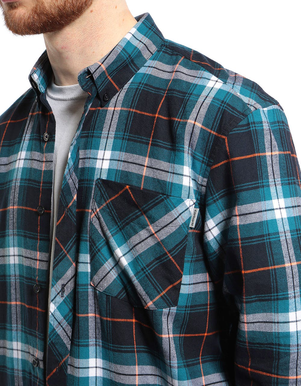 Carhartt WIP L/S Phil Shirt - (Phil Check) Moody Blue