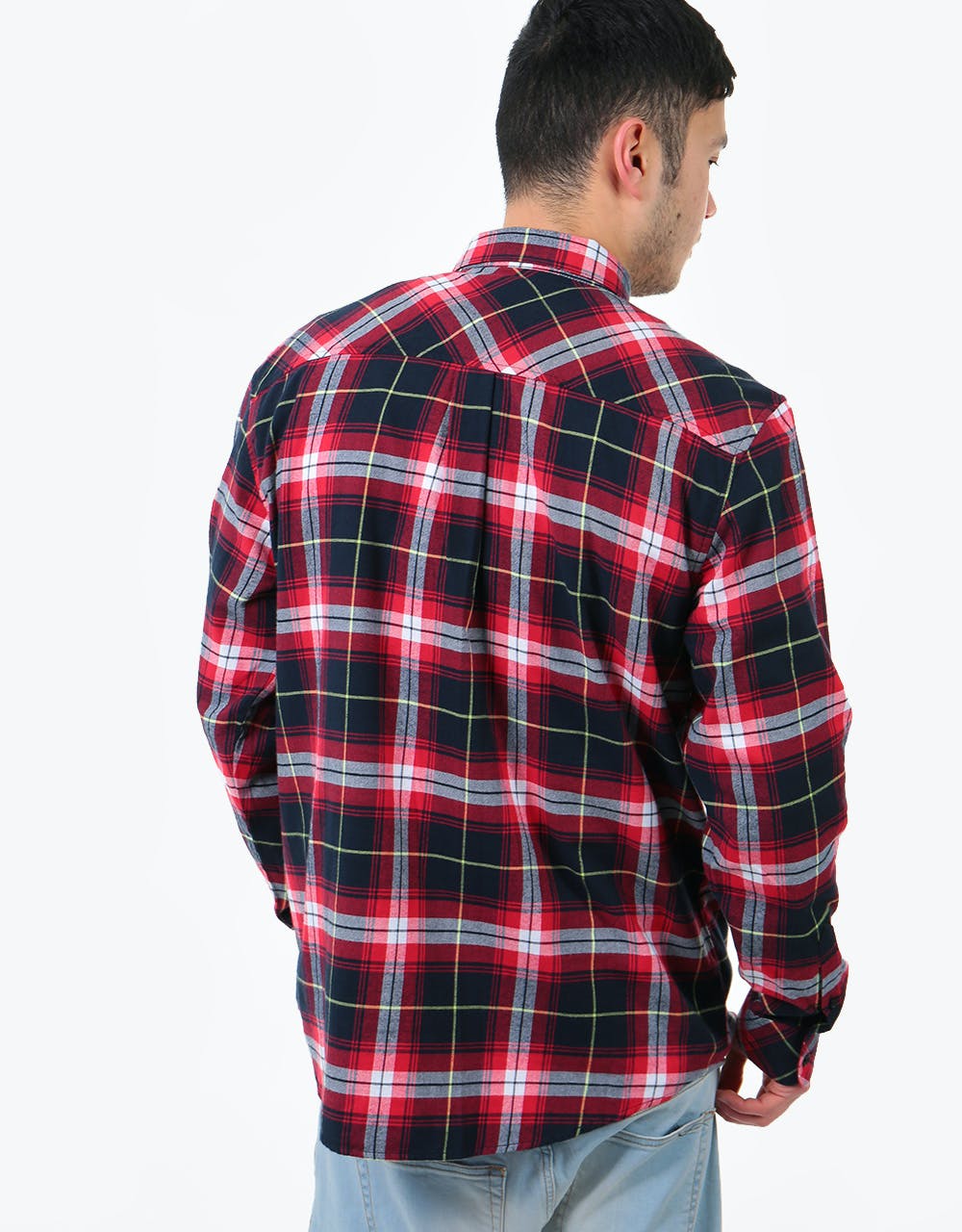 Carhartt WIP L/S Phil Shirt - (Phil Check) Etna Red