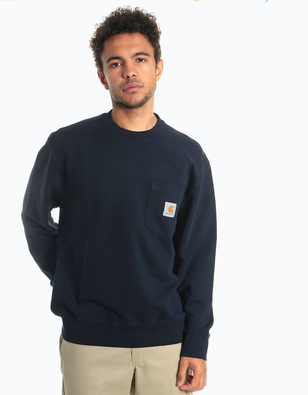Carhartt WIP Pocket Sweatshirt - Dark Navy