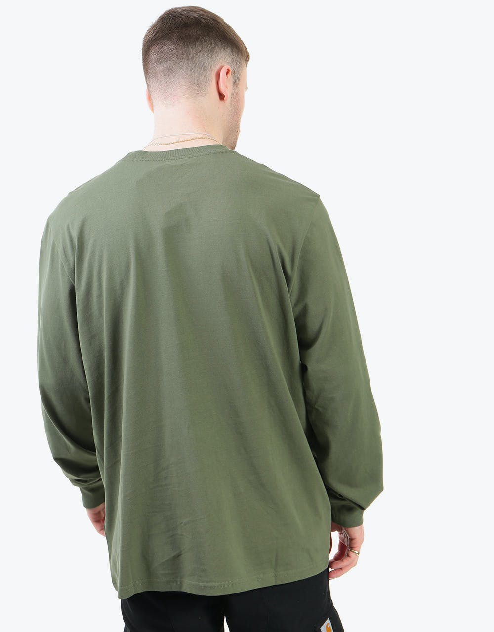 Carhartt WIP L/S Pocket T-Shirt - Dollar Green