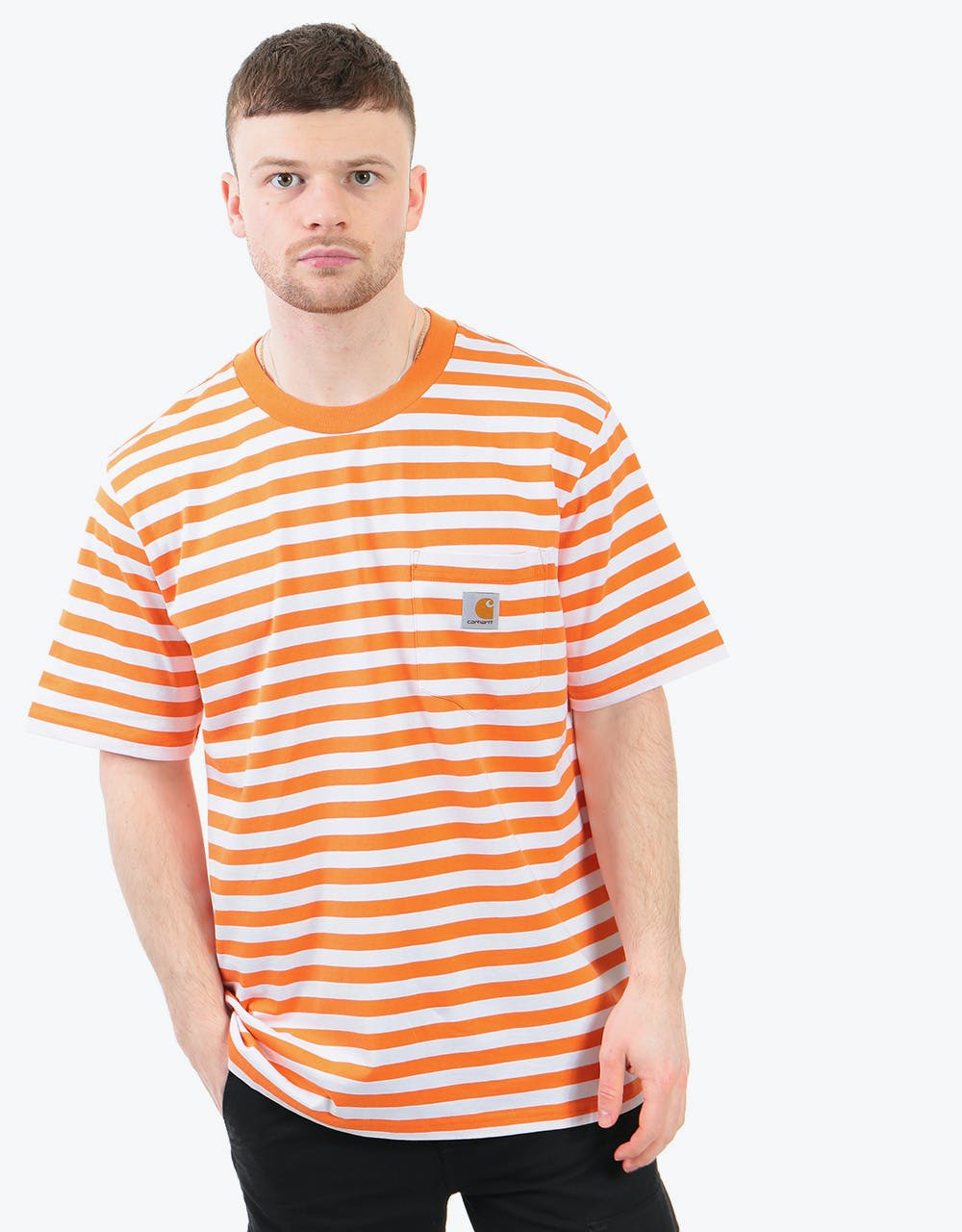 Carhartt WIP S/S Scotty T-Shirt - (Scotty Stripe) Clockwork/White