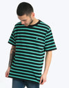 Carhartt WIP S/S Oakland T-Shirt - (Oakland Stripe) Black/Yoda