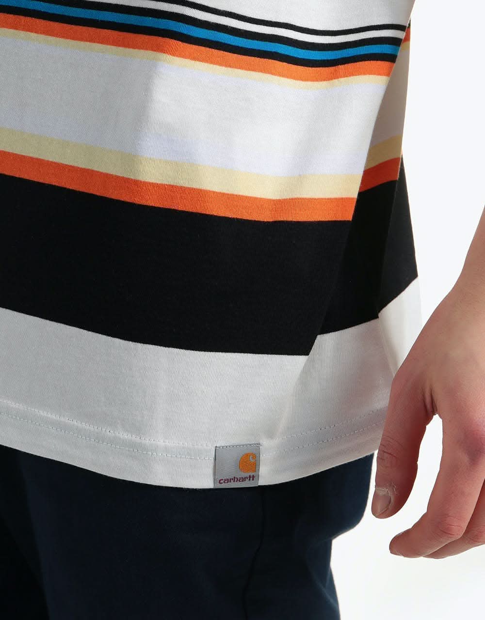 Carhartt WIP S/S Sunder T-Shirt - (Sunder Stripe) Wax/Wax