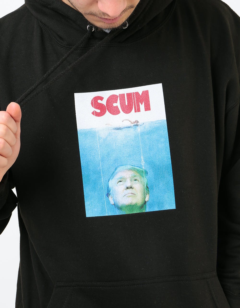 Scum Trump Pullover Hoodie - Black